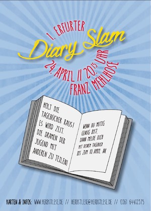 Der Diary Slam kommt nach Erfurt!