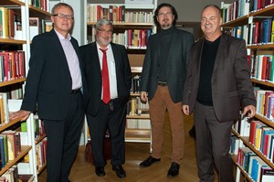 Seit Jahren schon bestreiten Matthias Gehler, Dr. Dietmar Herz, Dirk Löhr und Felix Leibrock das Literarische Quartett zum Saison-Auftakt der Herbstlese