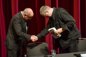 Gregor Gysi und Hans-Dieter Schütt im Theater Erfurt