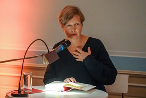 Nach sechs Jahren Warten stellte Jenny Erpenbeck ihren neuen Roman "Kairos" im Erfurter Kultur: Haus Dacheröden vor.