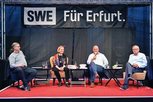 Das Literarische Quartett der Erfurter Herbstlese 2021 (c) Jens Igel