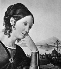 Italienische Reise. Caroline von Humboldt nach einem Gemälde von Friedrich Wilhelm von Schadow (Ausschnitt)