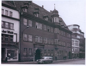 Das Haus Dacheröden um 1972 (Quelle: Stadtarchiv Erfurt) 